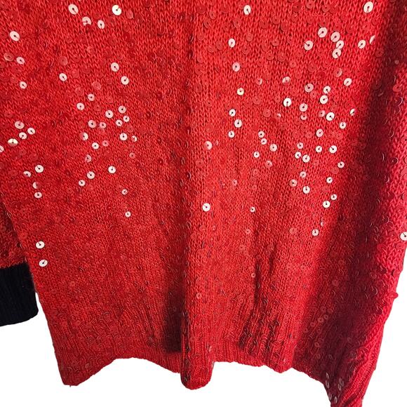 J. Crew Womens Sequin Mohair Wool Sweater Size XS Holiday Christmas Preppy Bling - Picture 4 of 11